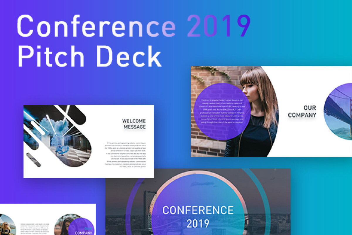 Free Conference Pitch Deck Powerpoint Template