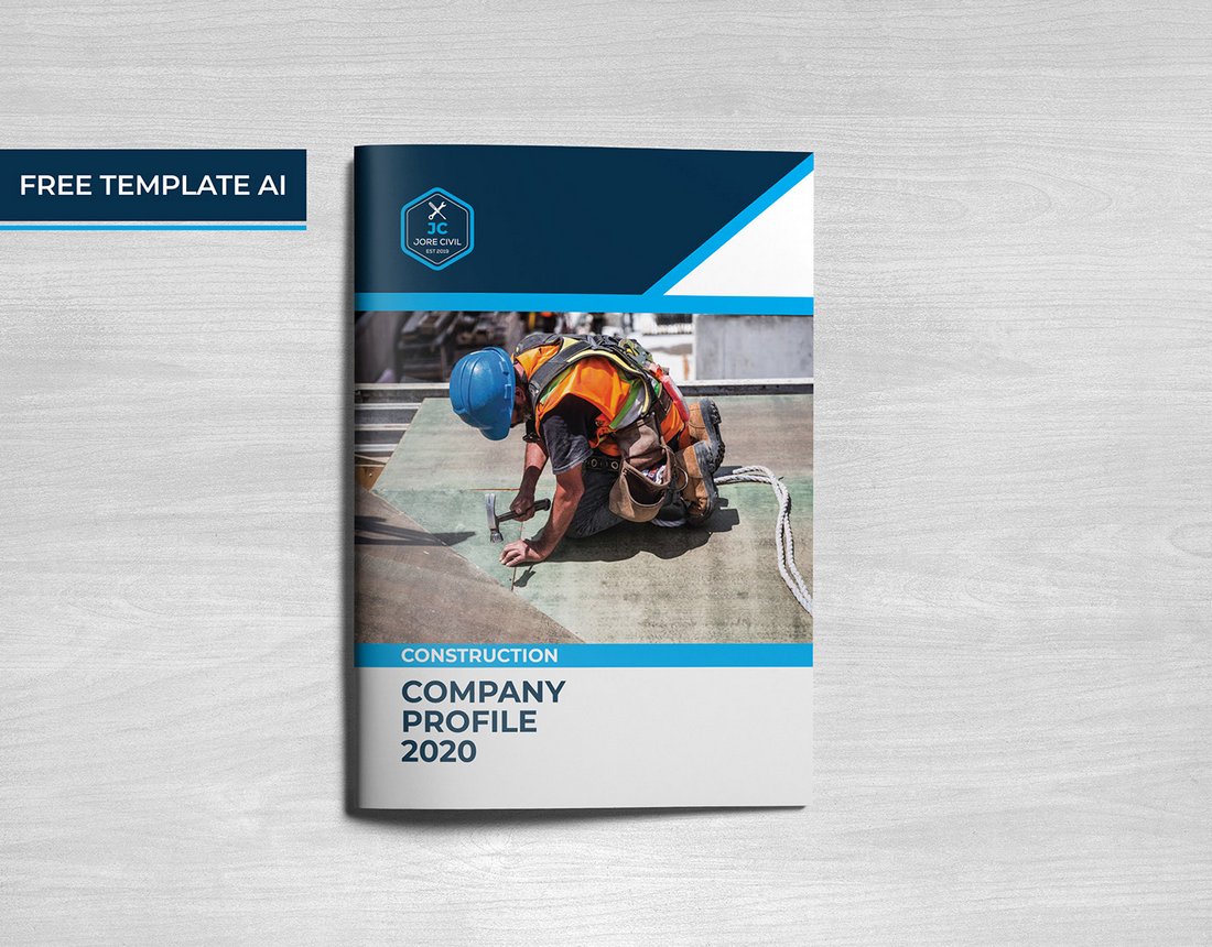 Free Construction Company Brochure Template