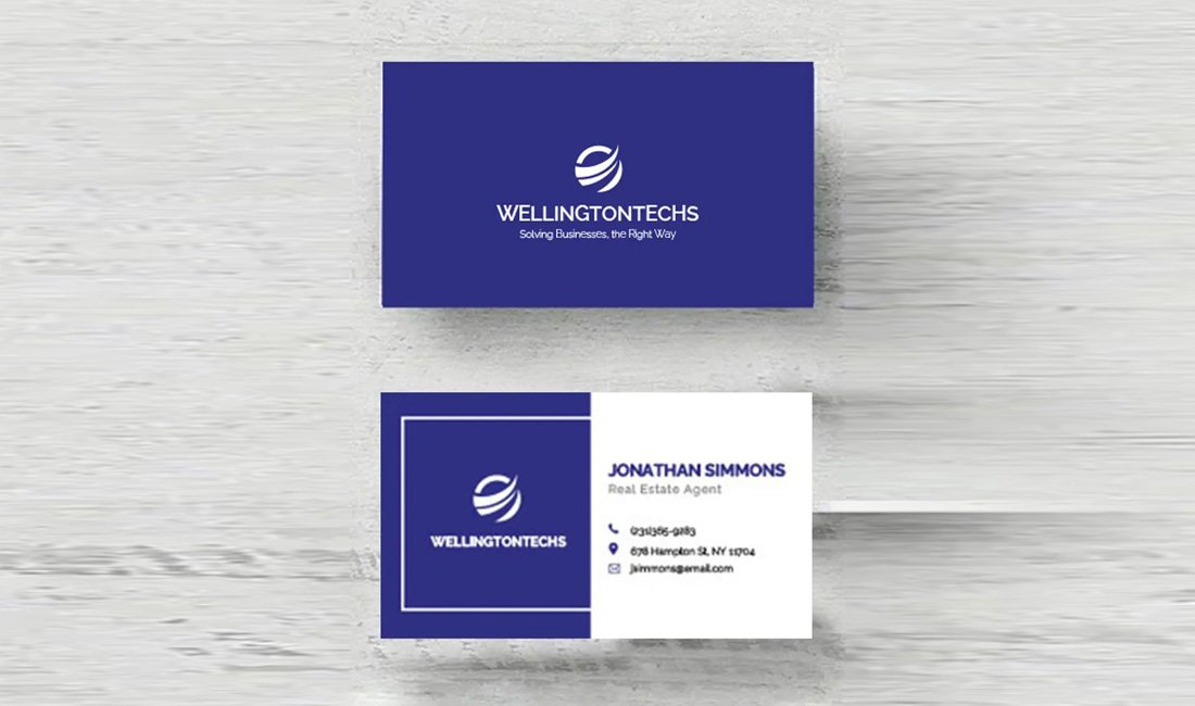 Free Corporate Business Card Template Word