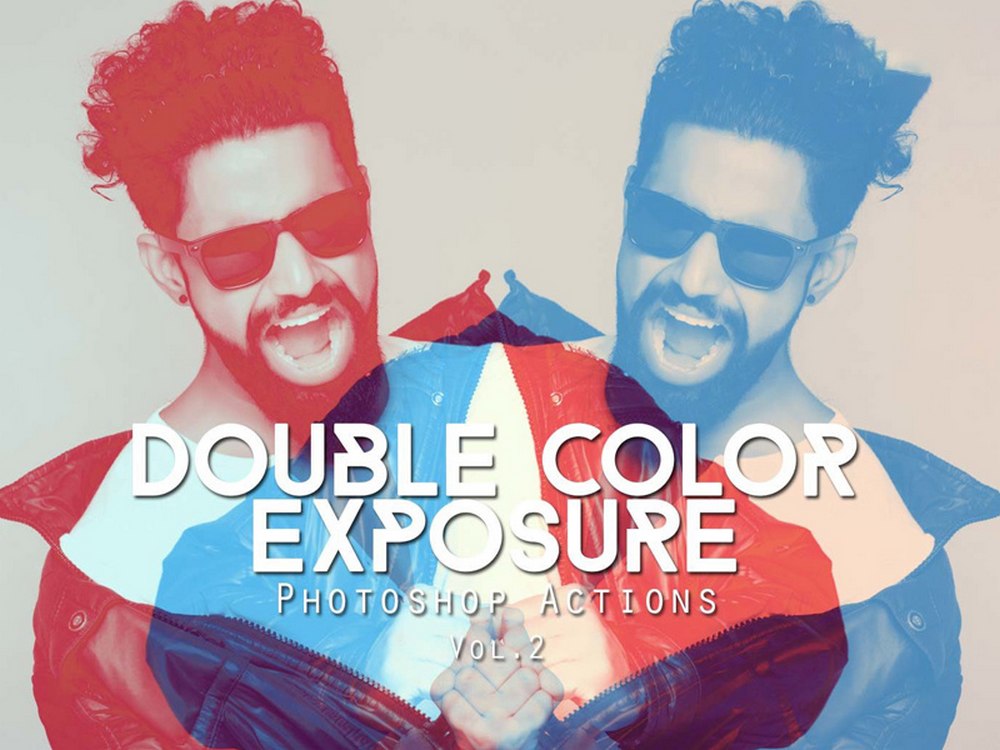 Free Double Color Exposure Photoshop Actions 2