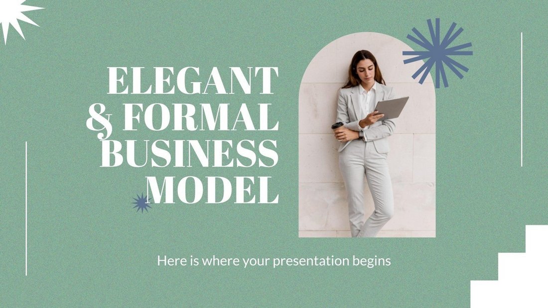 Free Elegant & Business Model PowerPoint Template