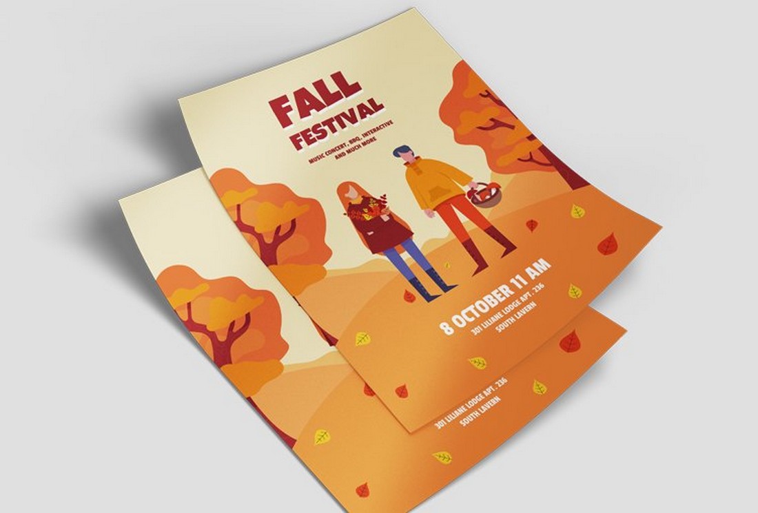 Free Fall Festival Flyer Template