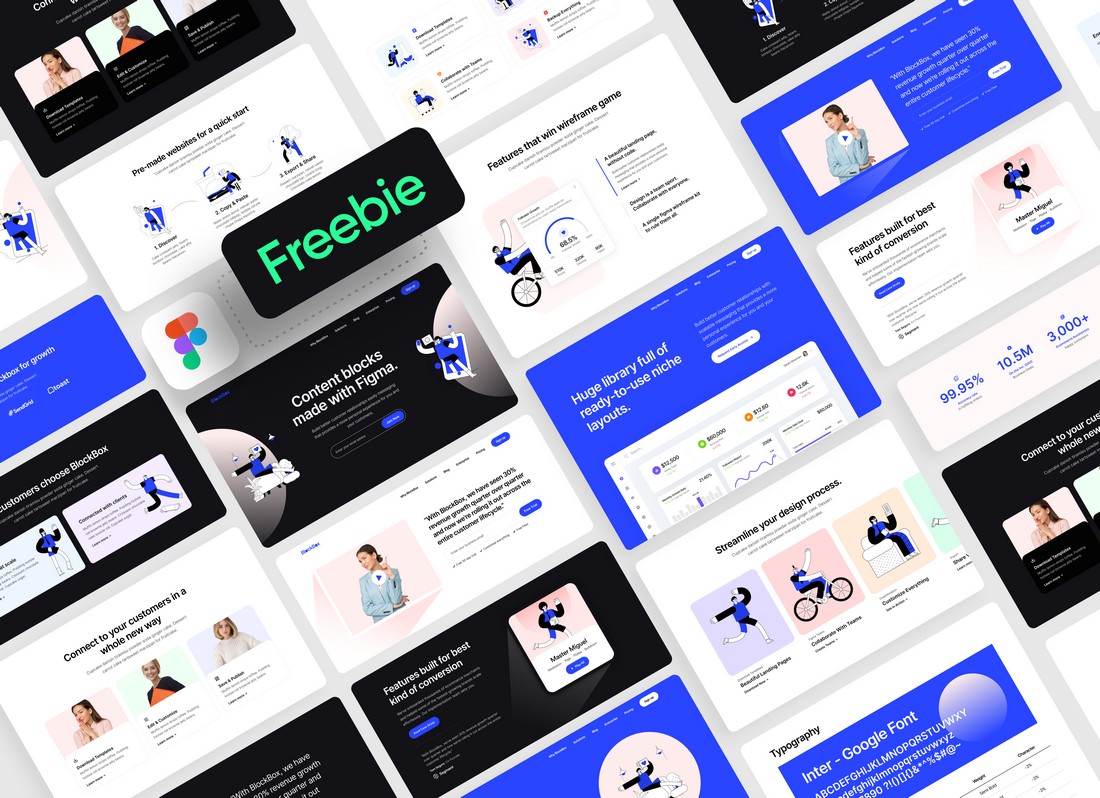 Free Figma Website Wireframe UI Kit