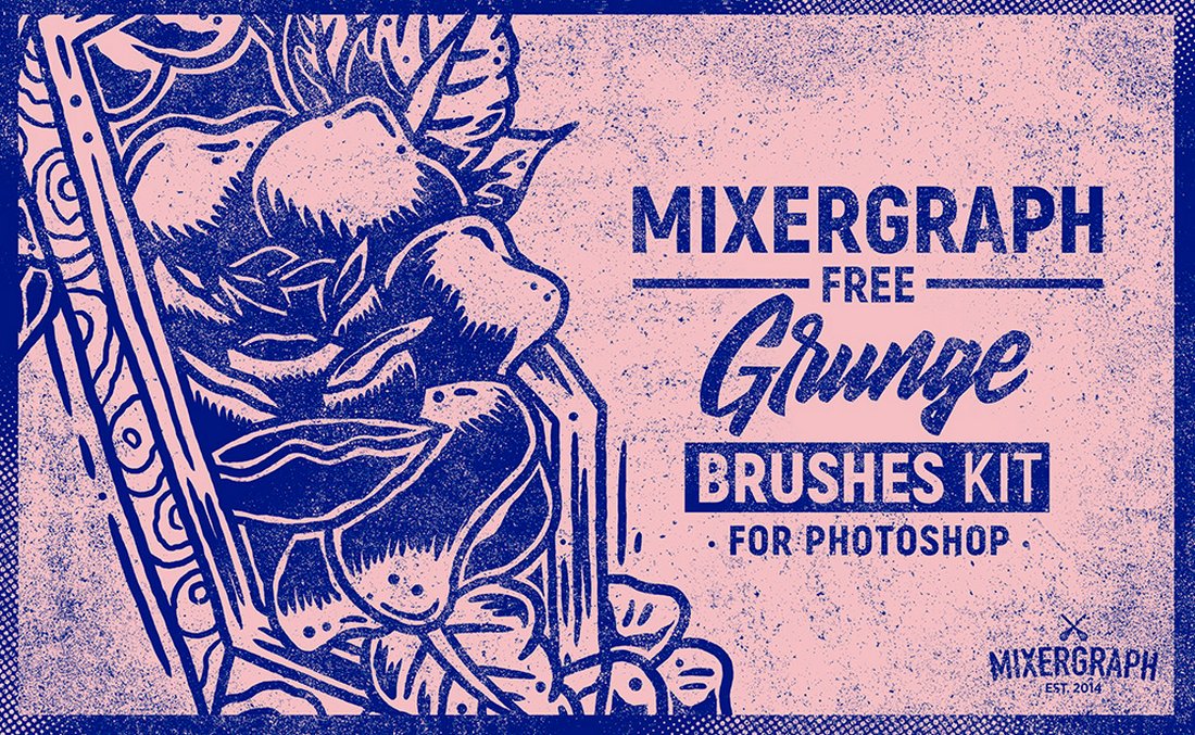 Free Grunge Texture Photoshop Brushes