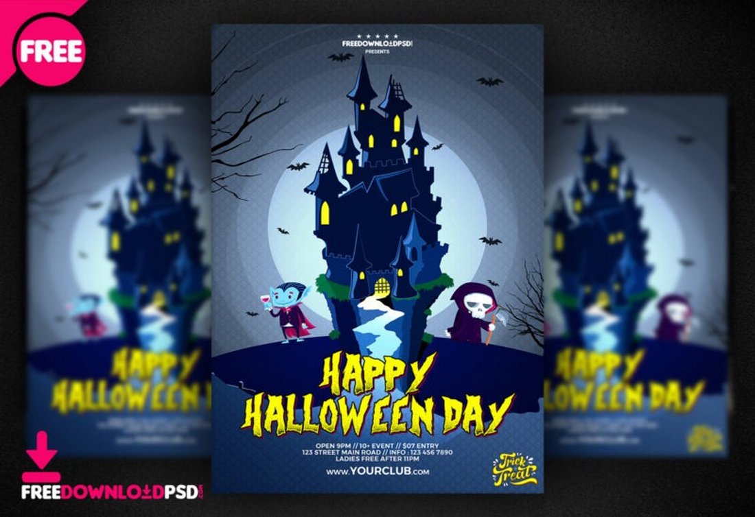 Free Halloween Day Flyer Template