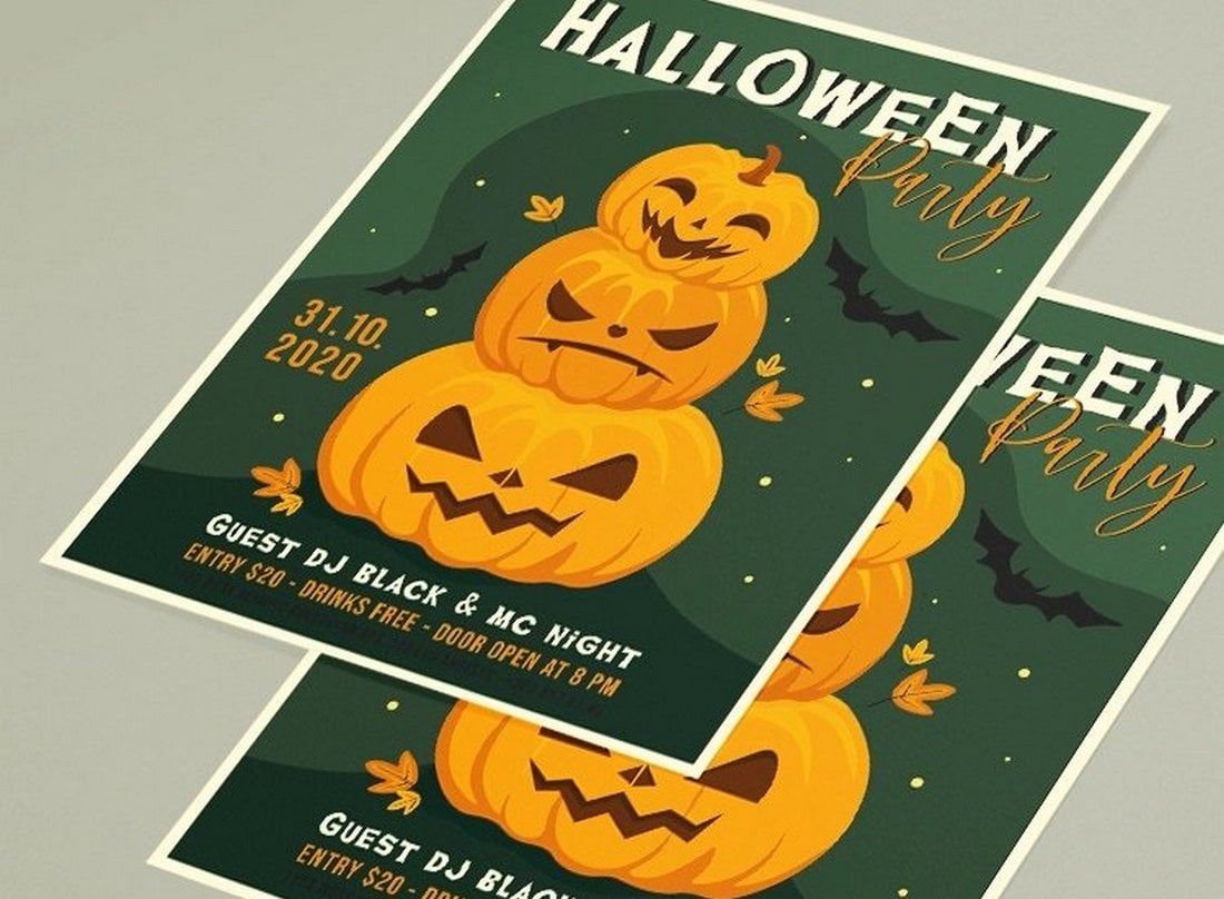 Free Halloween Flyer Template PSD
