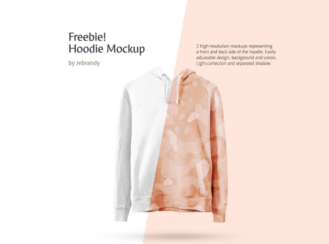 Free Hoodie Mockup Template