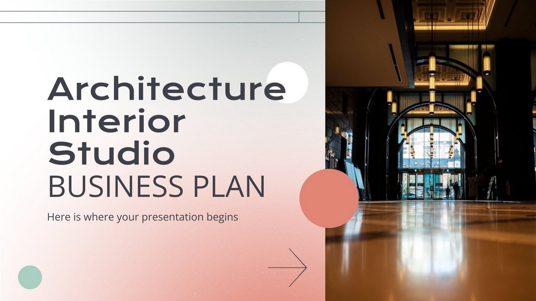 Free Interior Studio Business Plan PPT Template