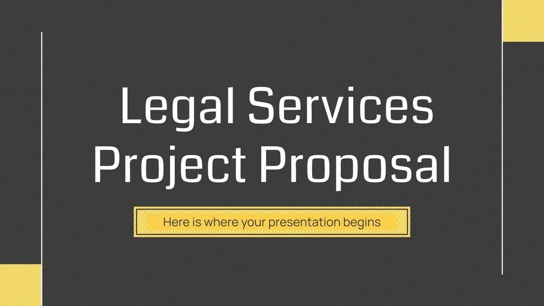 Free Legal Services Project Proposal PowerPoint Template