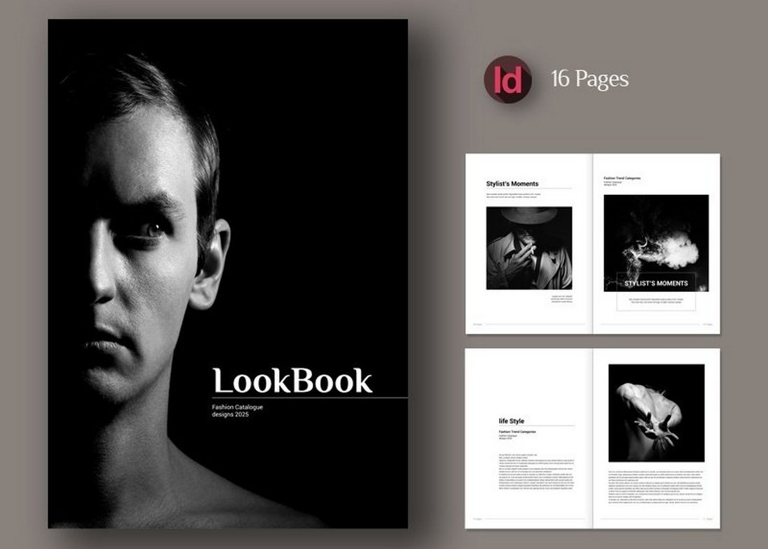 Free Look Book Brochure Template INDD