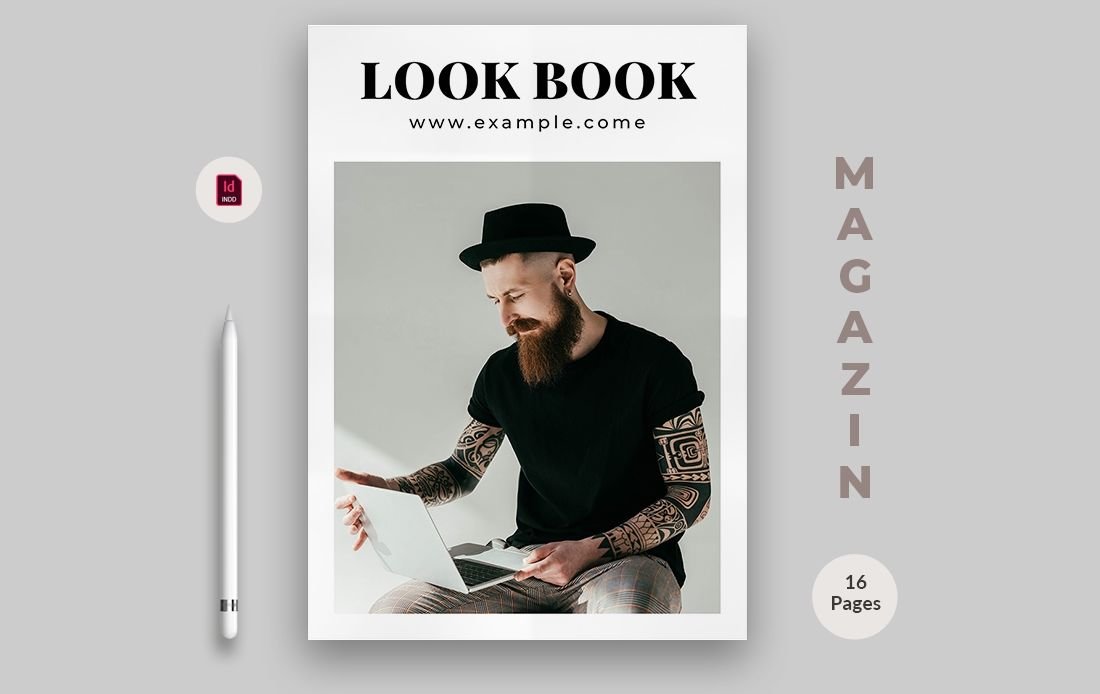 Free Look Book Magazine InDesign Template