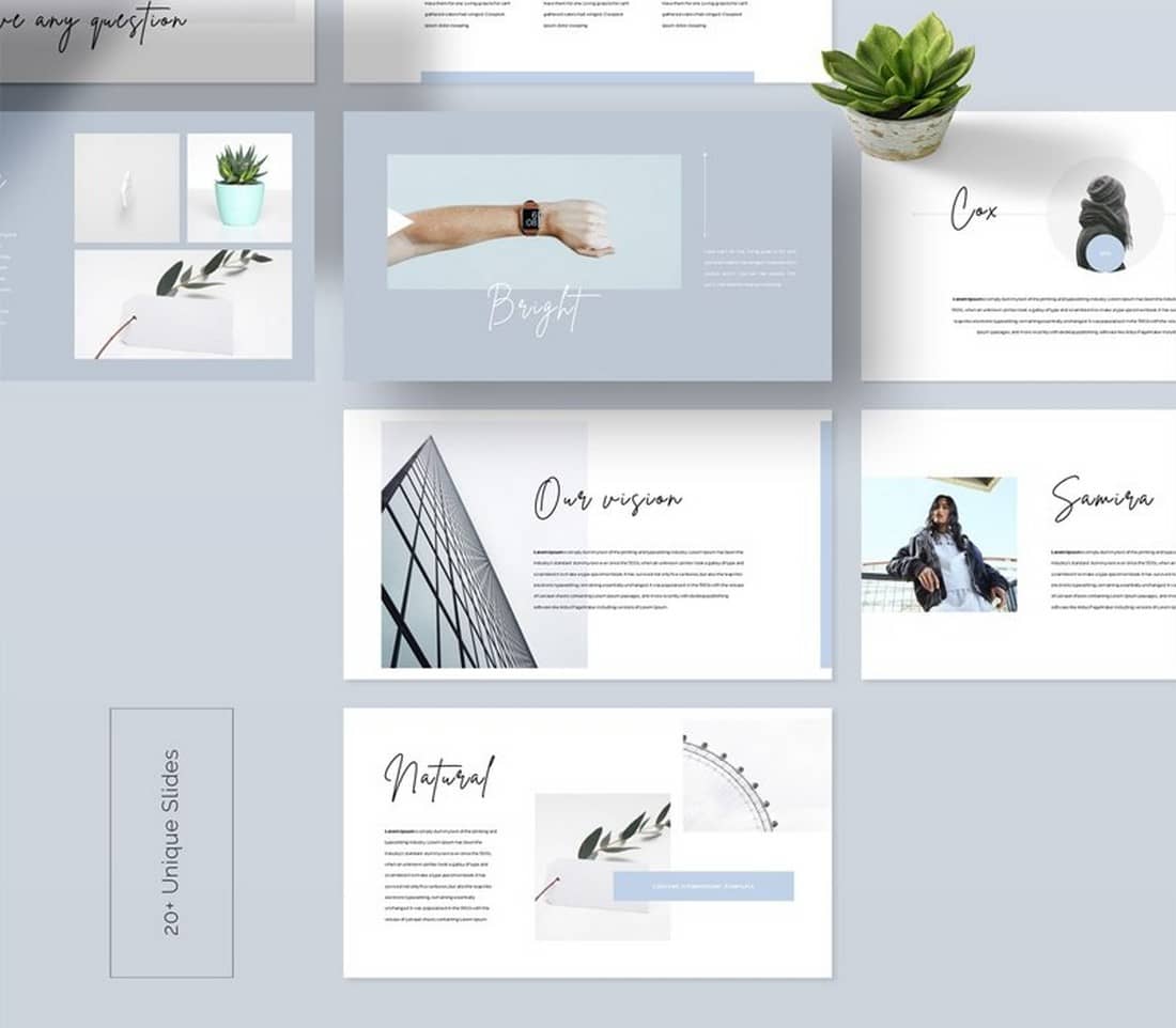 Free Look Book PowerPoint Template