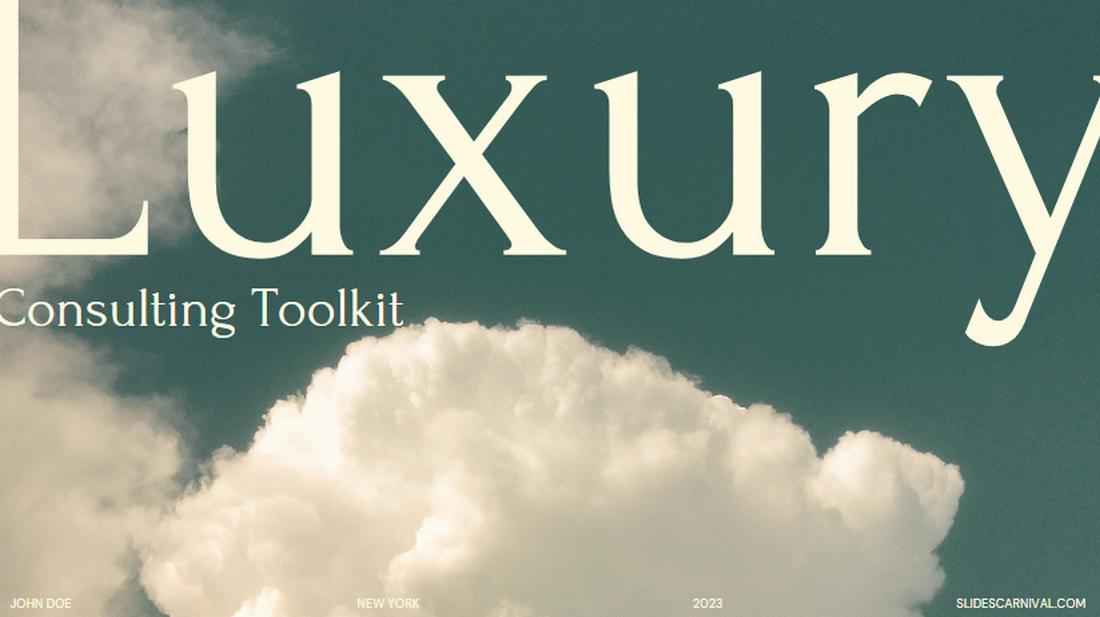 Free Luxury Consulting Pitch Deck PPT