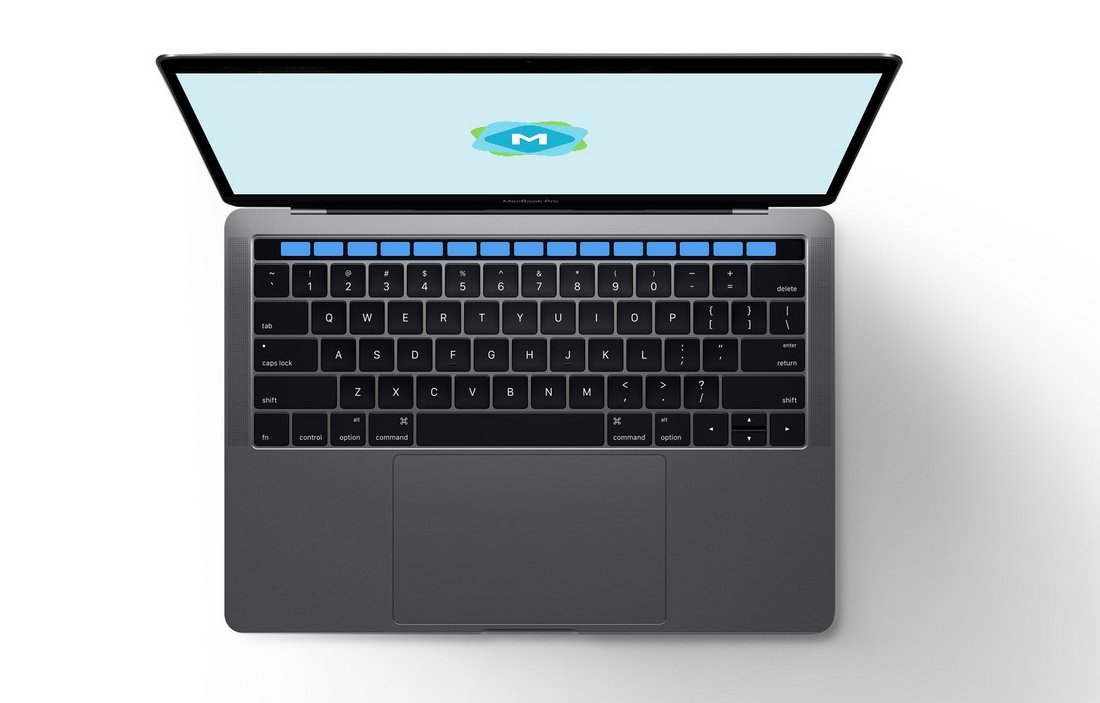 Free MacBook Pro & Touch Bar Mockup Set