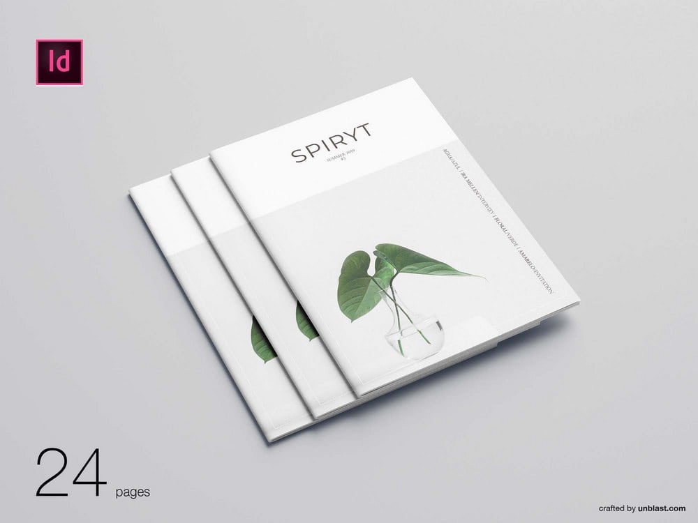 Free Minimal Magazine Brochure Template