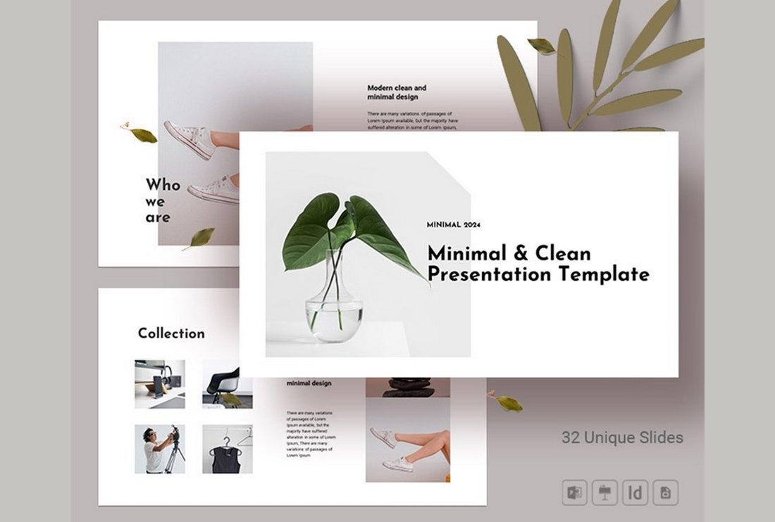 Free Minimal & Simple PowerPoint Template