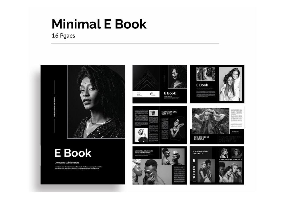 Free Minimal eBook InDesign Template