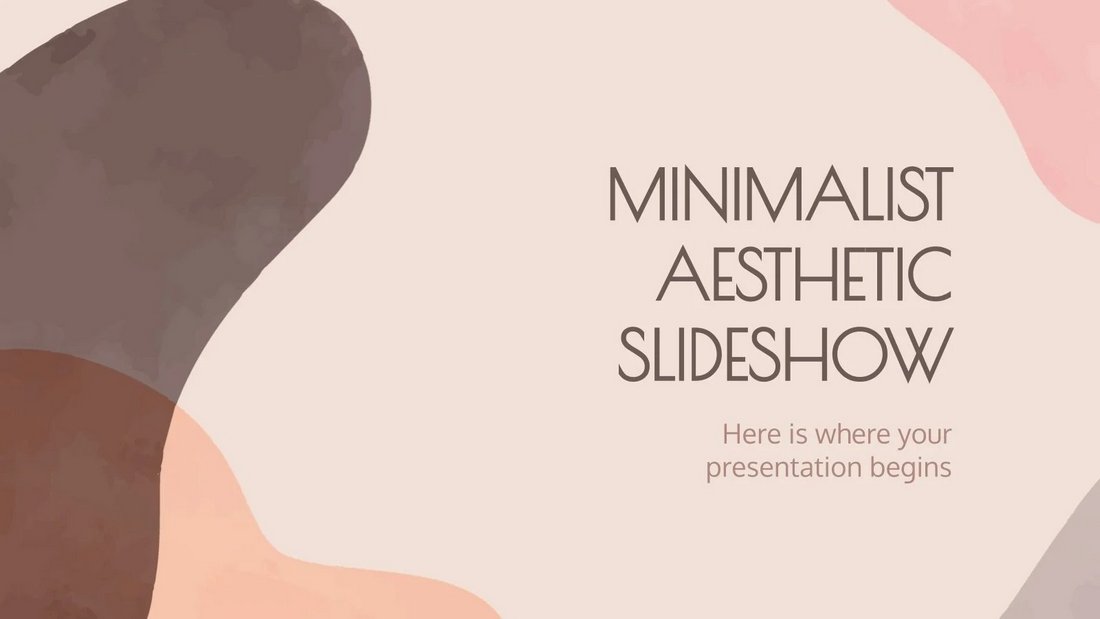 Free Minimalist Aesthetic PowerPoint Template