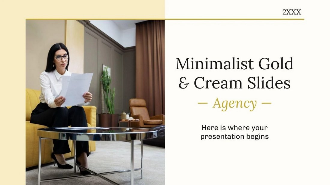 Free Minimalist Agency Presentation Template