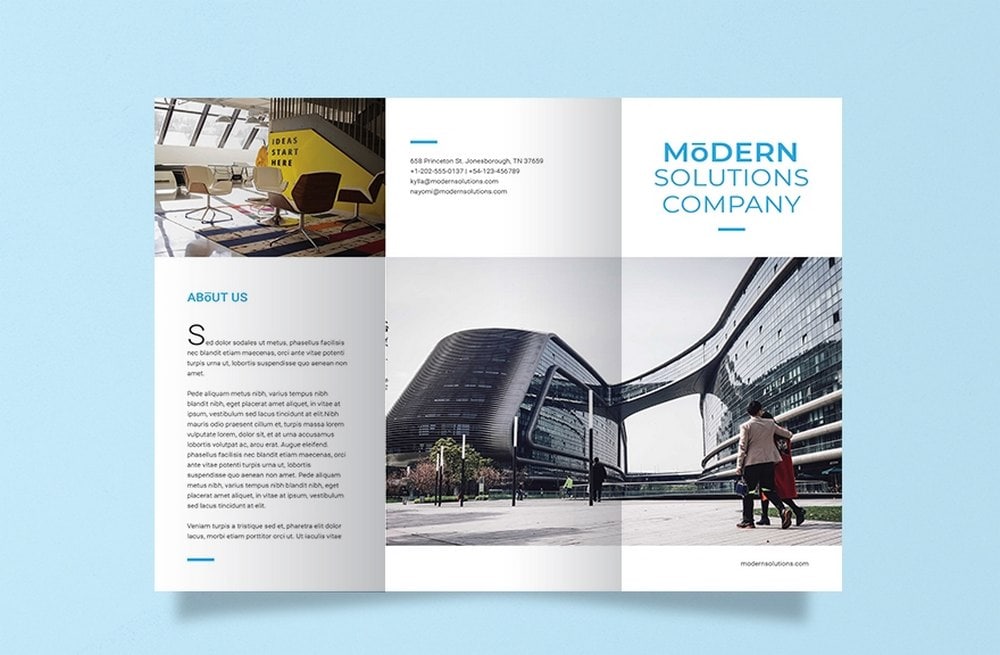 Free Modern Company Brochure Template