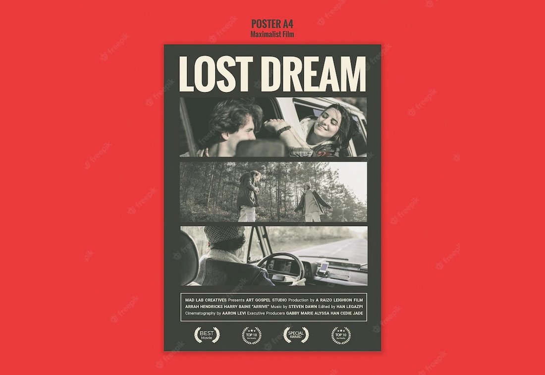 Free Movie Poster Photoshop Template