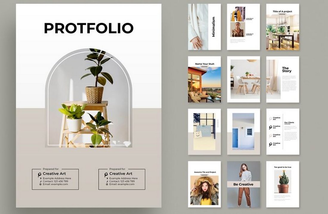 Free Portfolio Layout InDesign Template