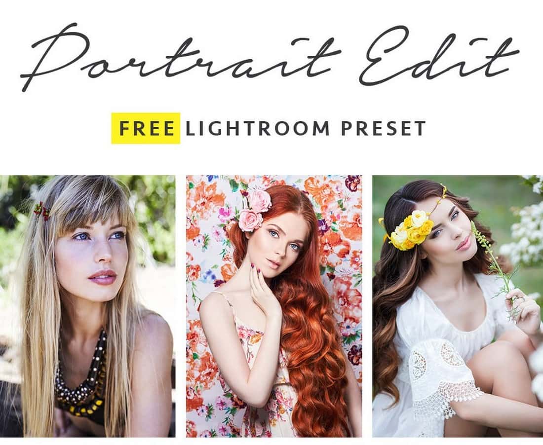 Free Portrait Edit Lightroom Preset