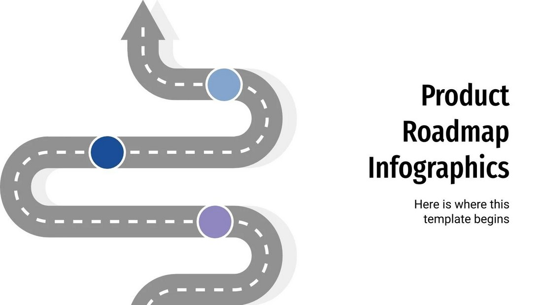 Free Product Roadmap Infographics for Google Slides