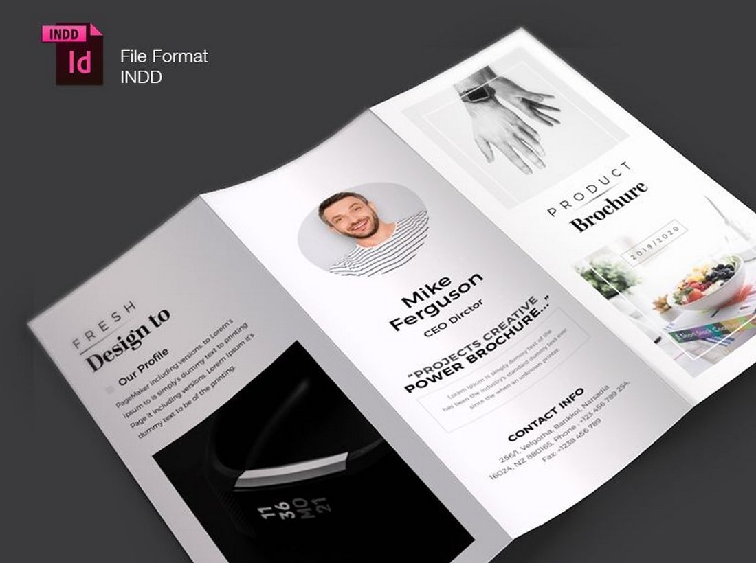 Free Product Trifold Brochure Template