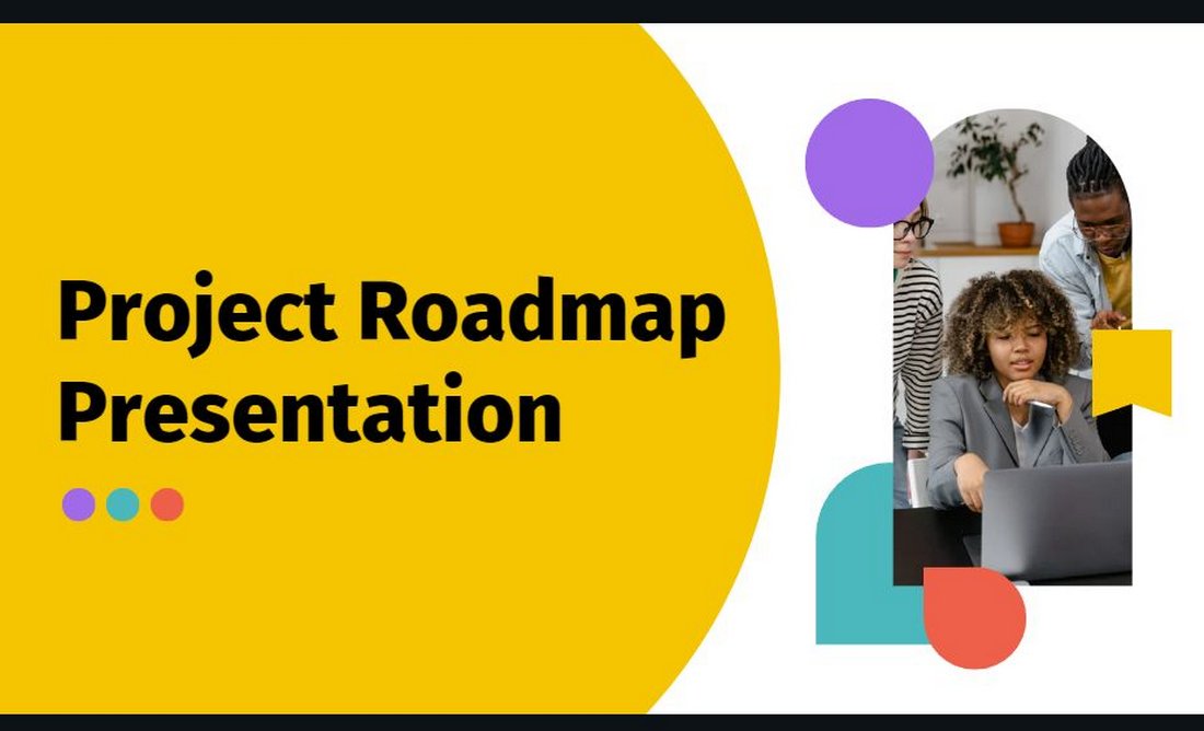 Free Project Roadmap Google Slides Template