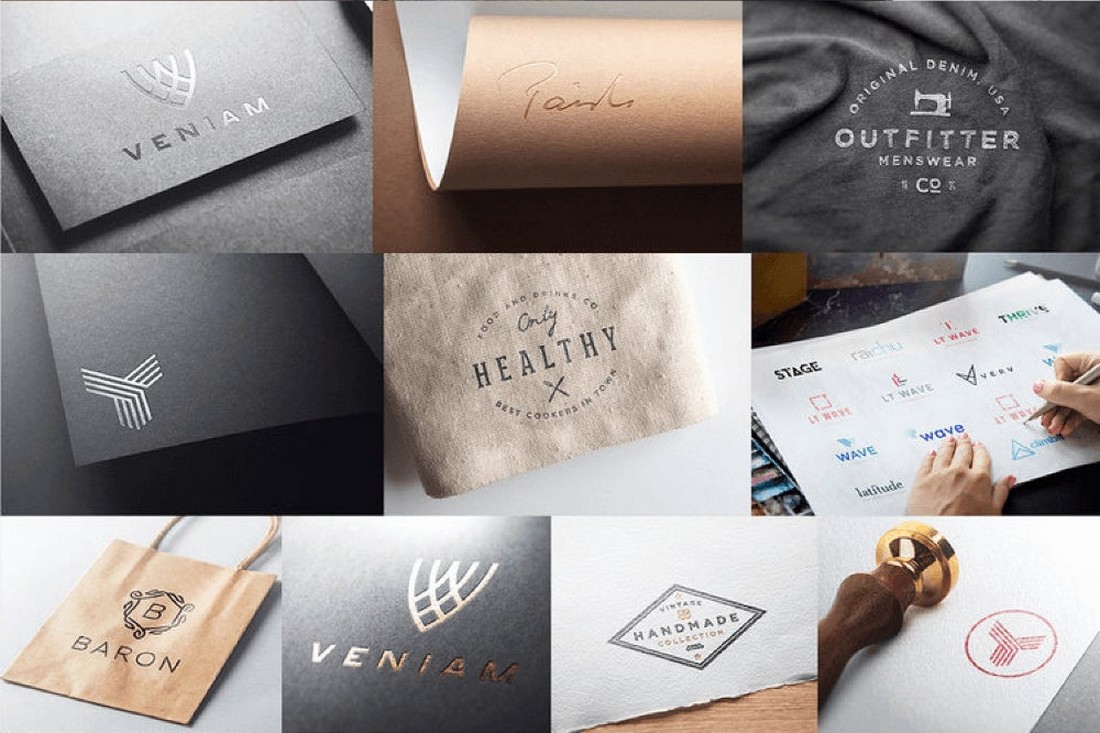 Free Realistic Logo Mockups Bundle