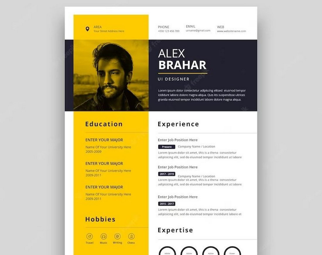 Free Resume Template for Designers