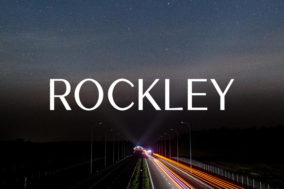 Free Rockley Sans Serif Font