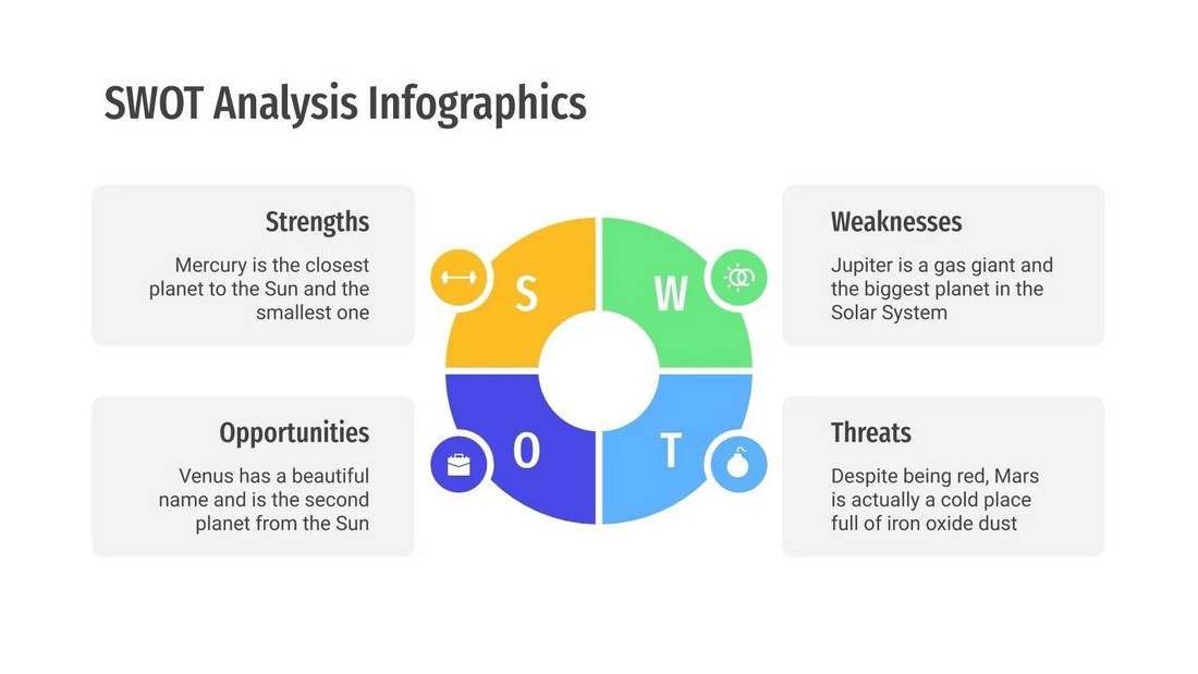 Free SWOT Analysis Infographics for PowerPoint