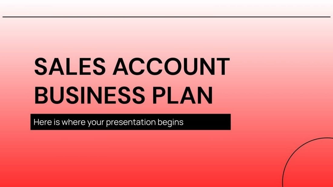 Free Sales Account Business Plan PPT Template