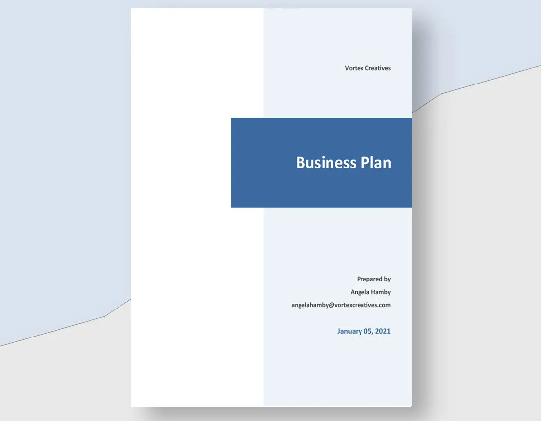 Free Simple Business Plan Word Template