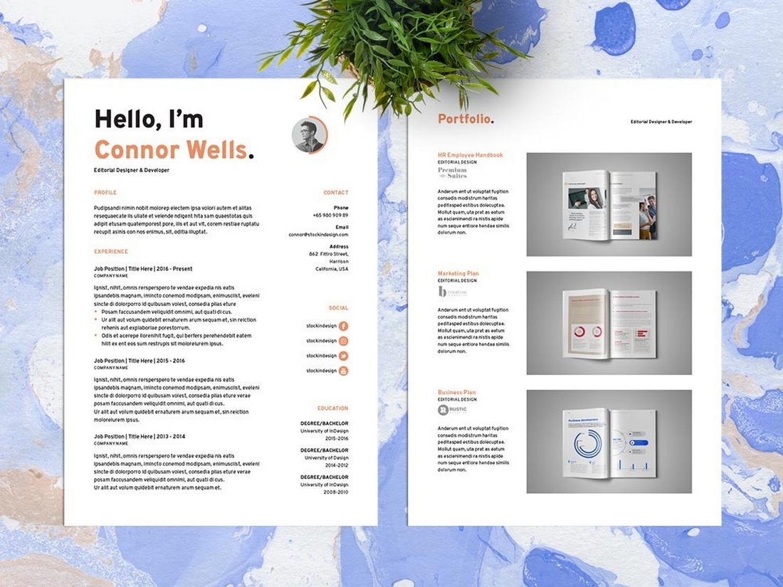 Free Stylish Resume Template