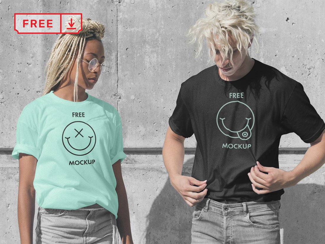 Free T Shirts PSD Mockups