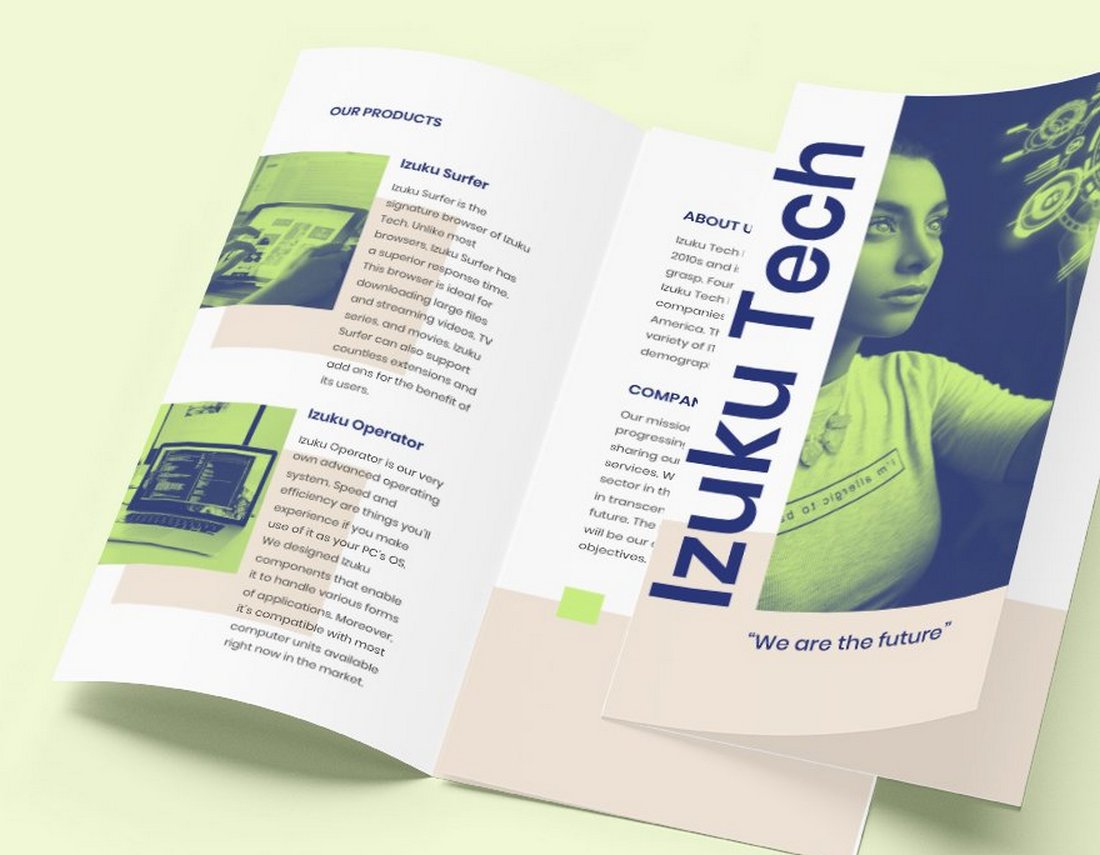 Free Tri-Fold IT Business Brochure Template