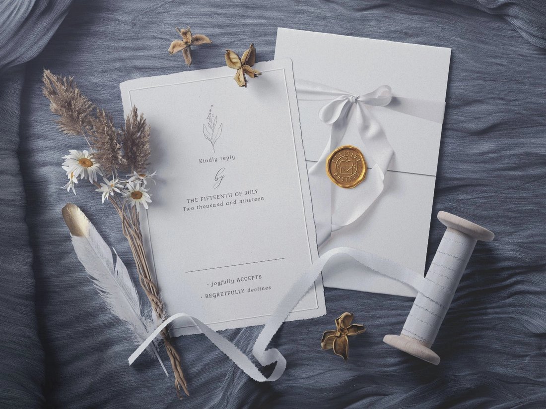 Free Wedding Invitation Mockup Template