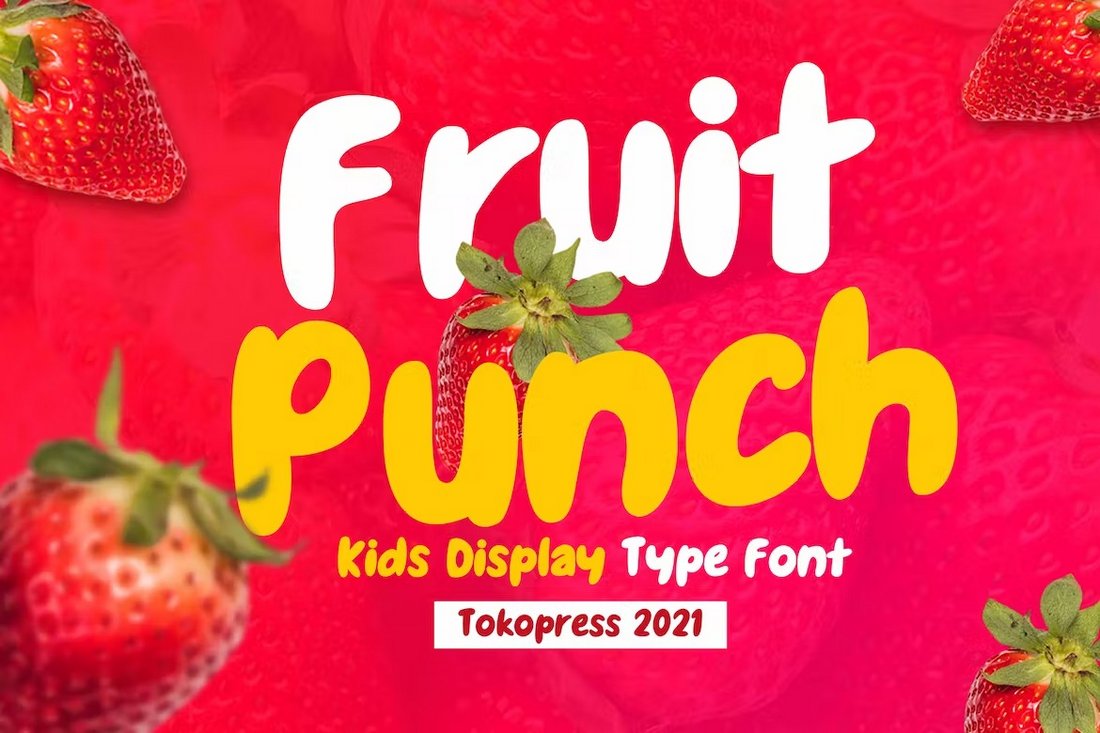 Fruit Punch - Final Cut Pro Font for Kids Videos