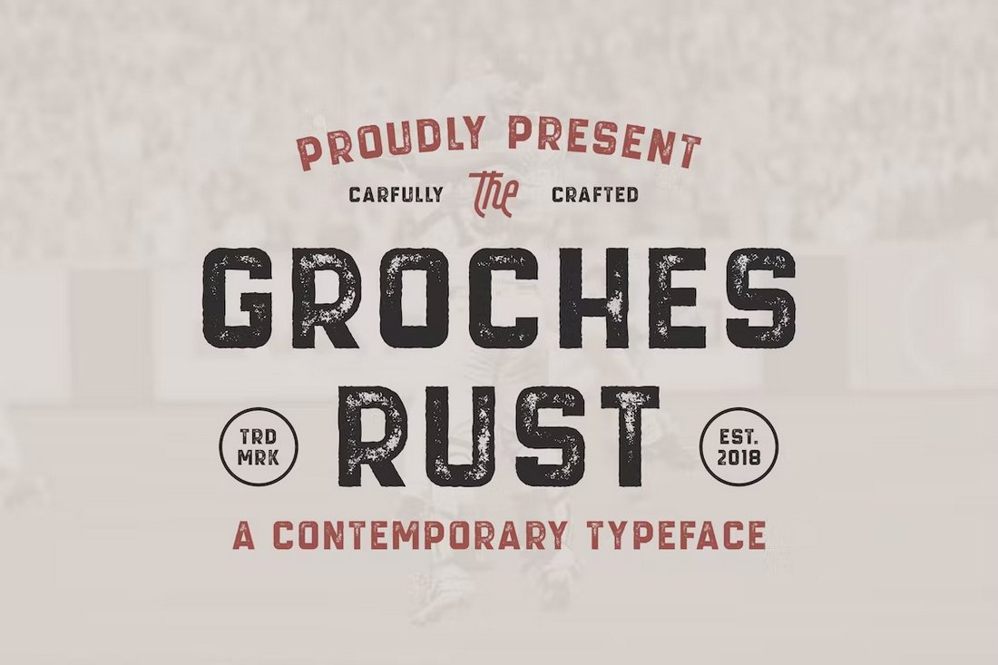 GROCHES RUST - Classic Rustic Font