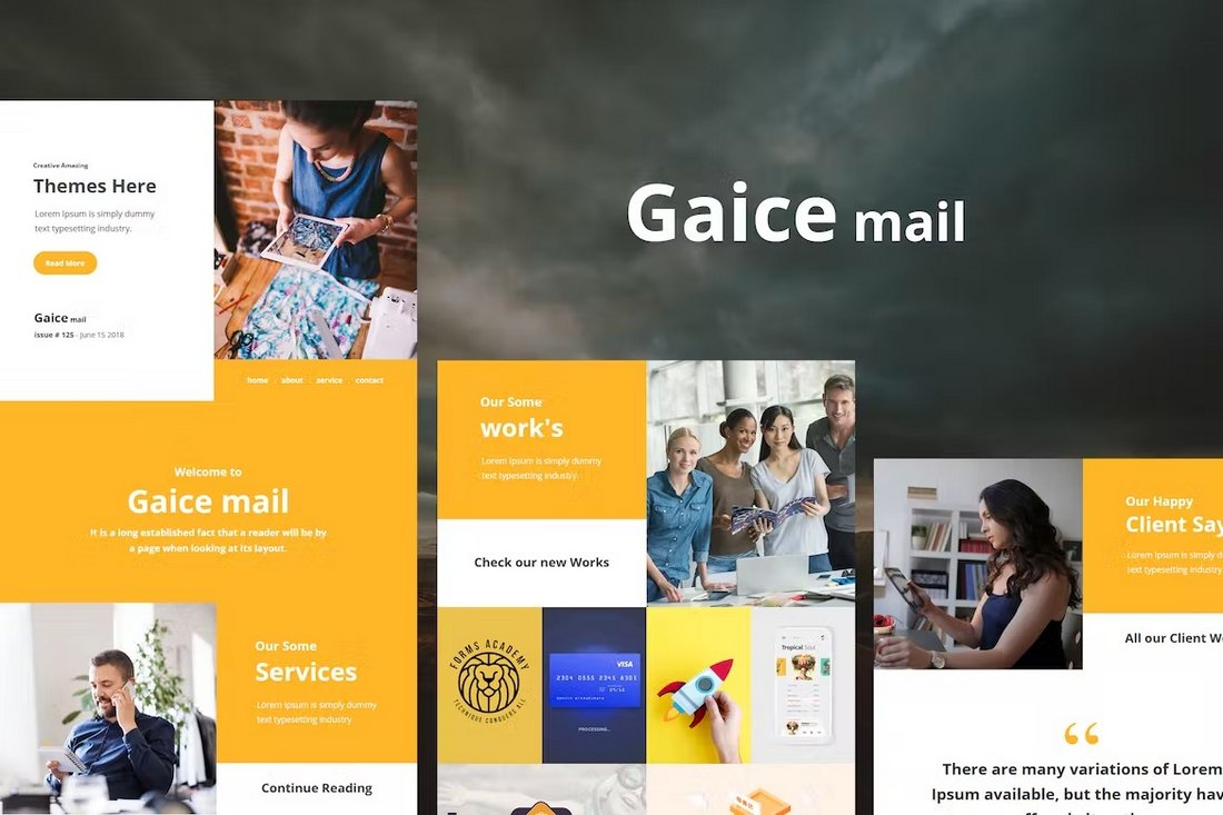 Gaice Mail - Email Newsletter Template for MailChimp