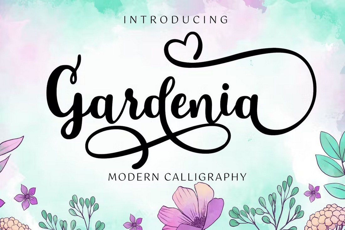 Gardenia Script Calligraphy Swash Font