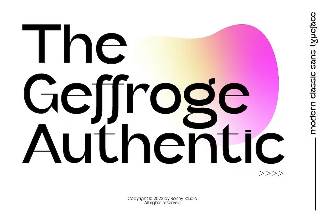 Geffroge Authentic - Modern Classic Font