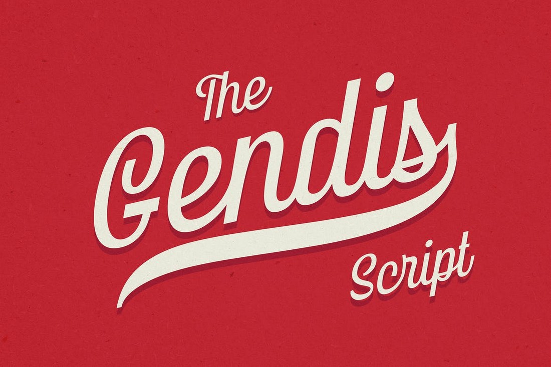 Gendis Script Modern Baseball Font