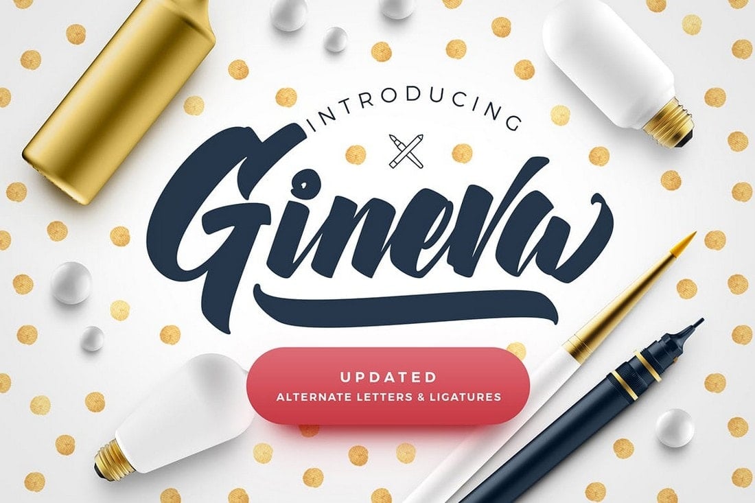 Gineva - Modern Script Font