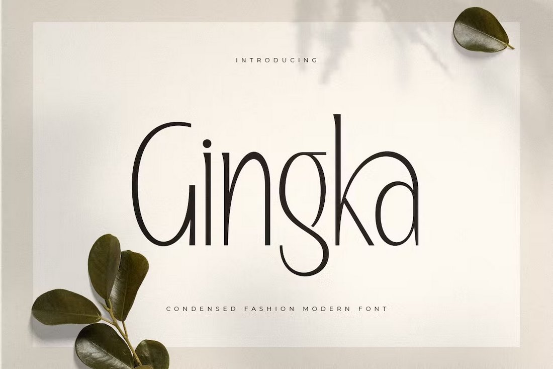 Gingka - Stylish Condensed Font