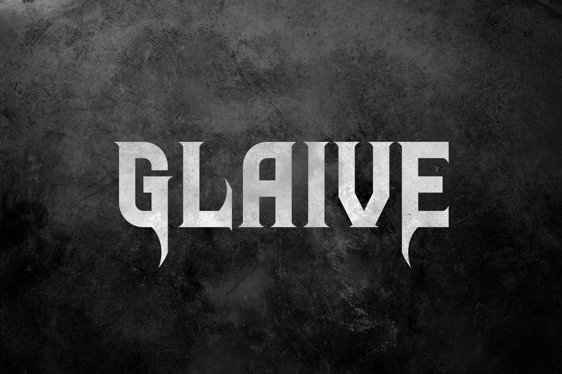 Glaive - Font Band Metal