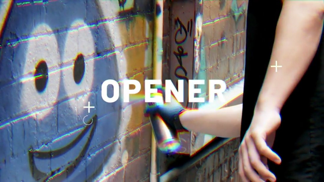 Glitch Opener Template for Premiere Pro